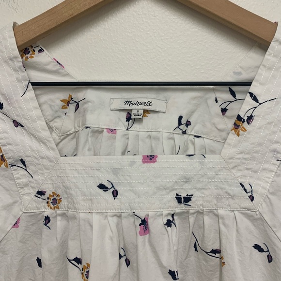 Madewell Square-Neck Top in Sweet Blossoms - Picture 4 of 5